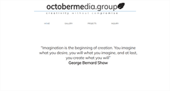 Desktop Screenshot of octobermedia.com